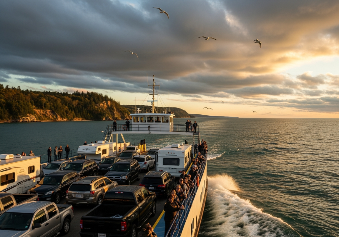 The ferry ride itself becomes part of the adventure
Washington Island  Wisconsin