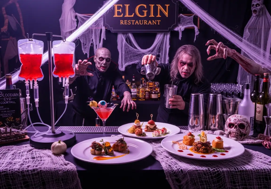 
Nightmare on Chicago Street in Elgin specialty Halloween cocktails and food vendors