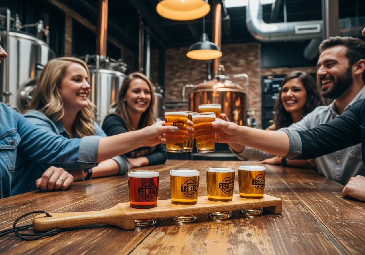 Grab a Brew at 3 Sheeps Brewing Co.