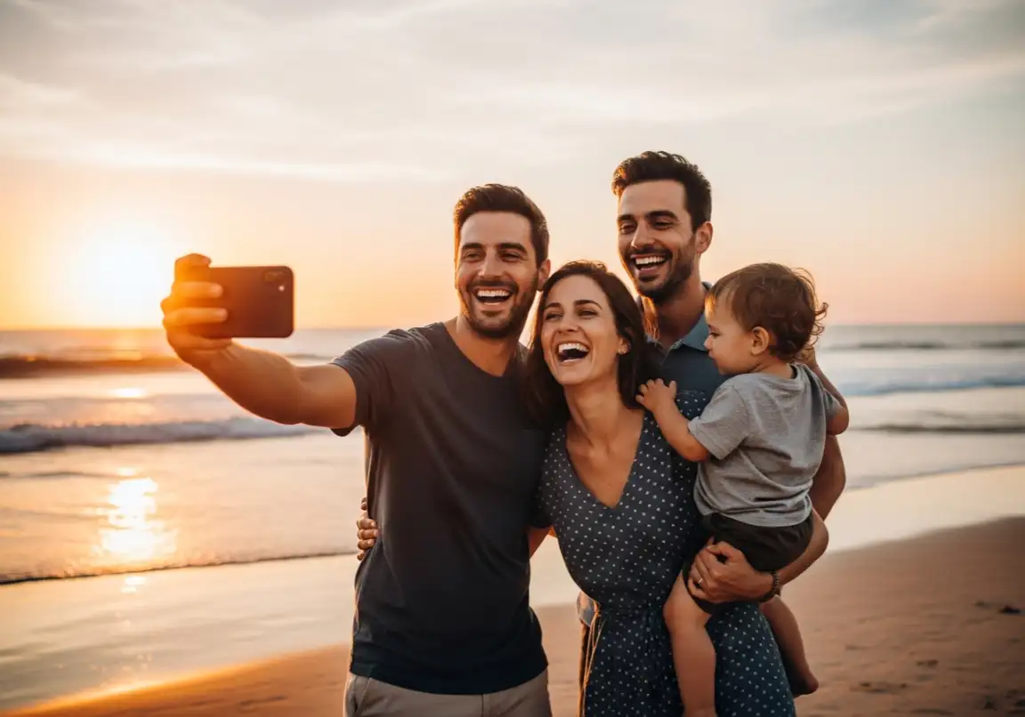 Happy travelers enjoying budget-friendly vacation after learning how to plan a vacation on a budget