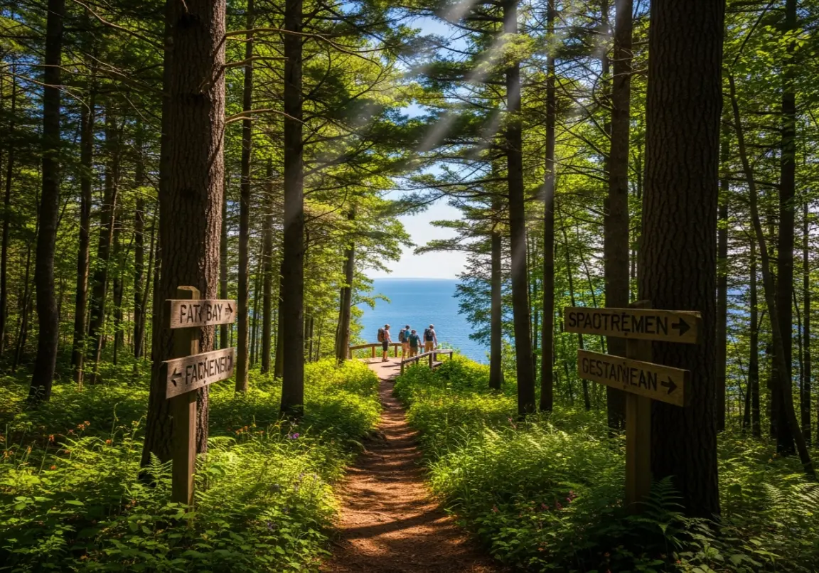 Morning Hike at Big Bay State Park Madeline Island Itinerary