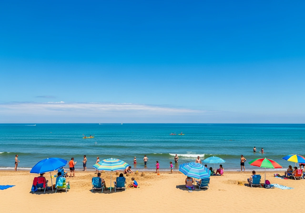 Simmons Island Beach scene
