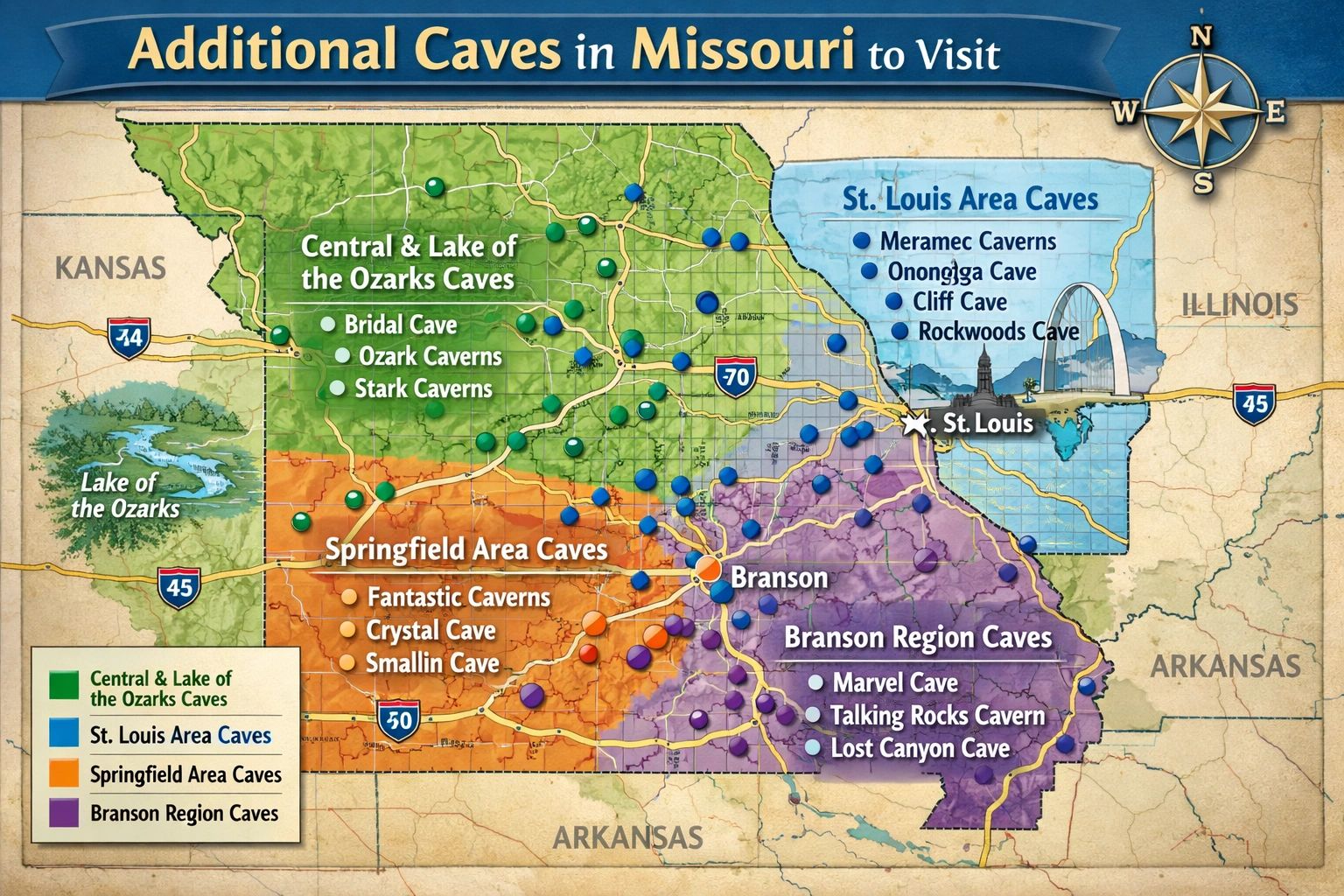Additional Caves in Missouri to Visit