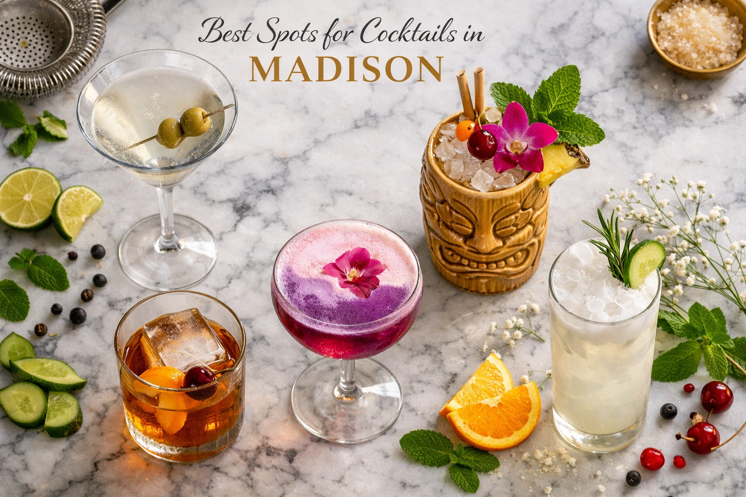 Best Spots for Cocktails in Madison