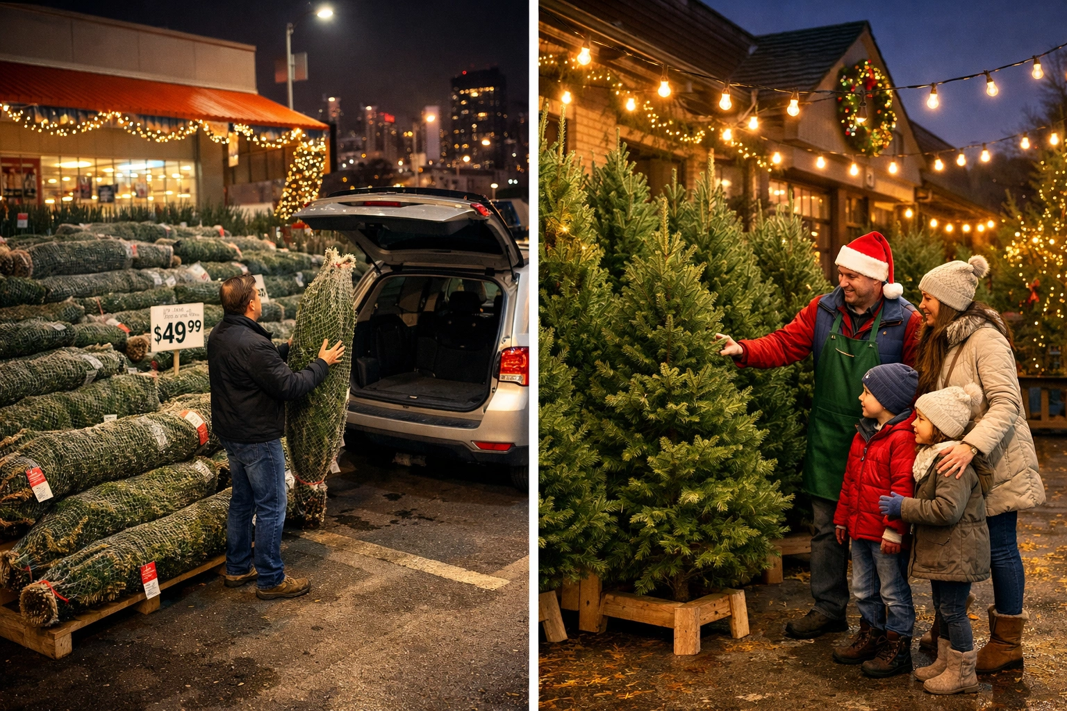 Locations to Easily Grab a Pre-Cut Tree