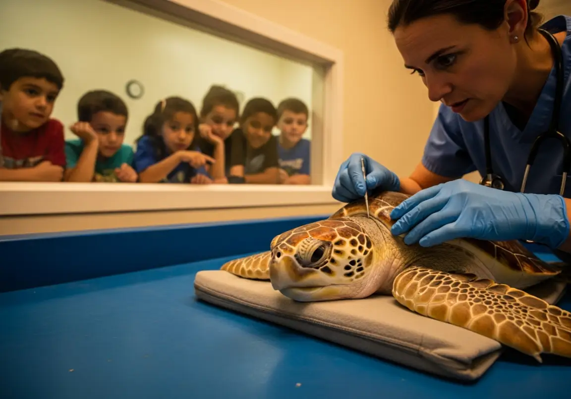 Sea turtle rehabilitation at Georgia Sea Turtle Center a must-see when visiting Jekyll Island with family