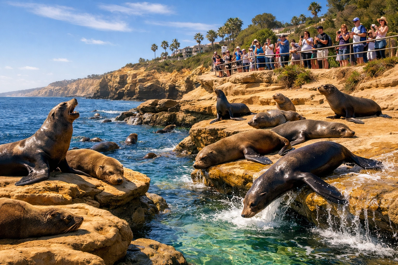 See the Sea Lions at La Jolla Shores