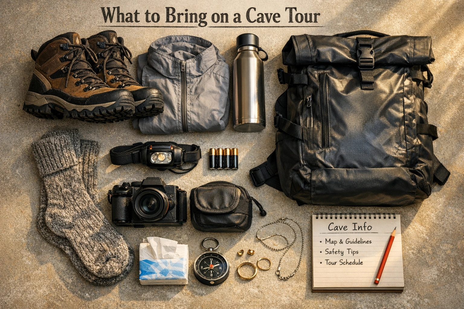 What to Bring on a Cave Tour: