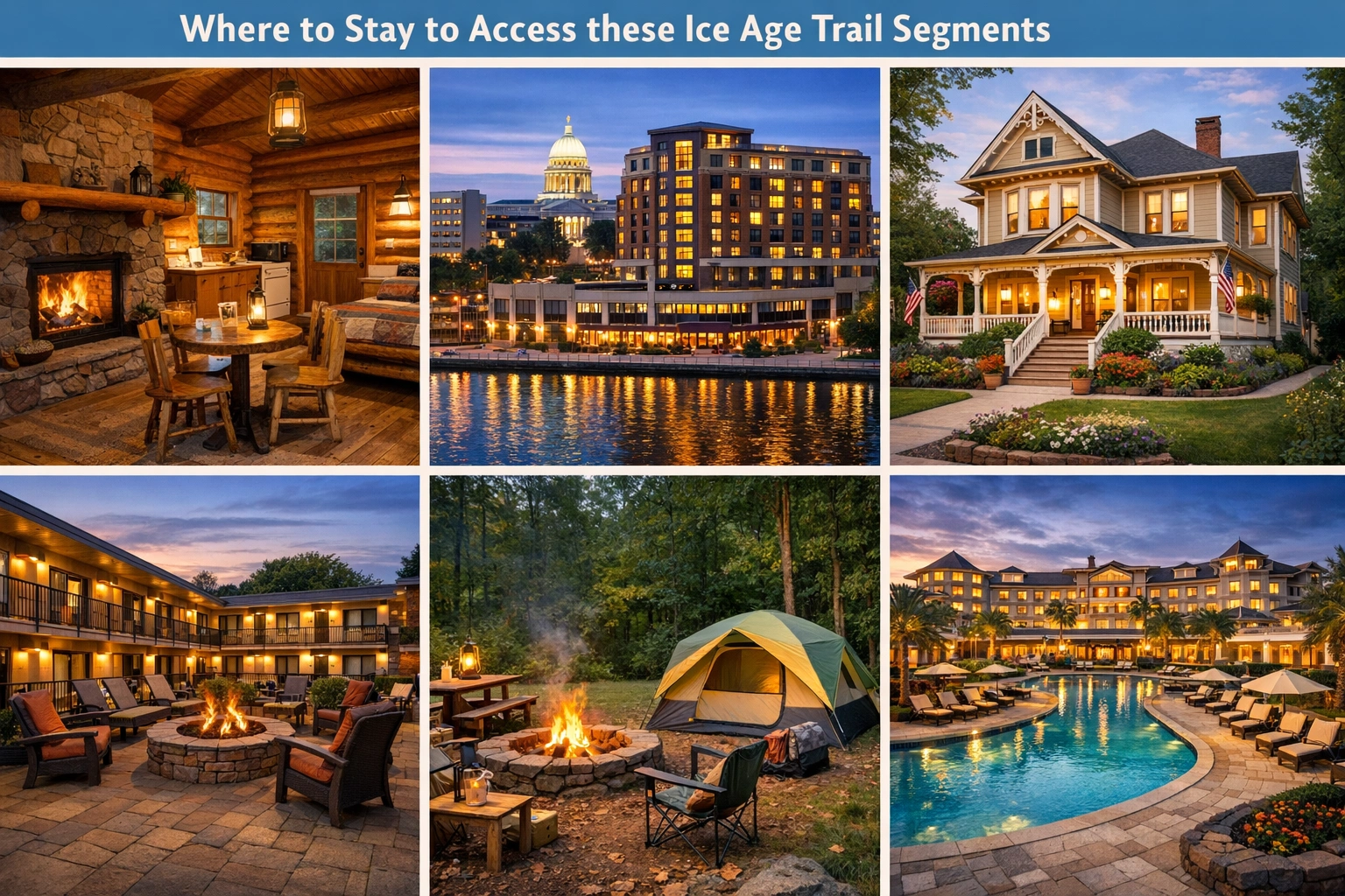 Where to Stay to Access these Ice Age Trail Segments