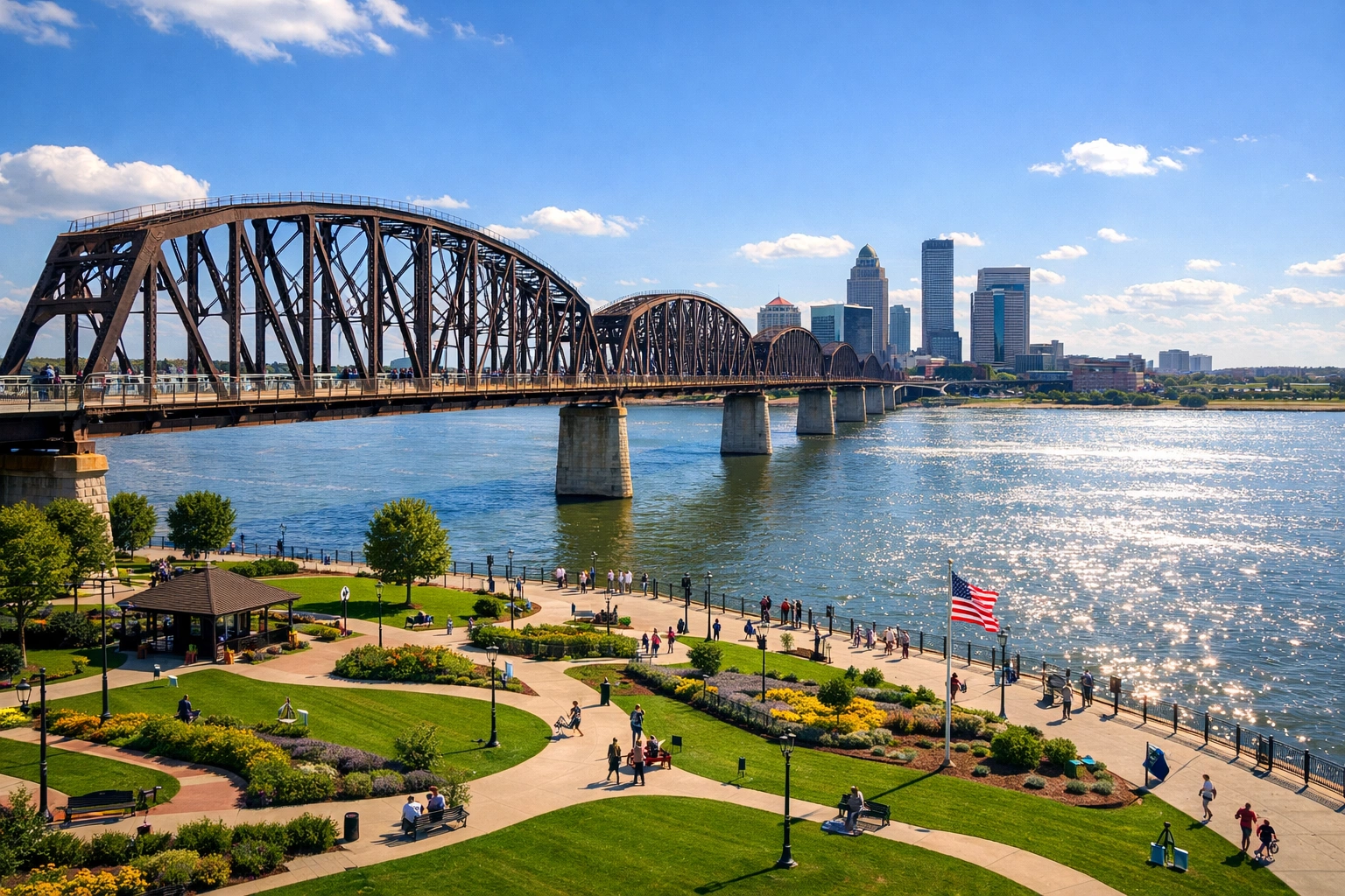 Big Four Station Park & Pedestrian Bridge