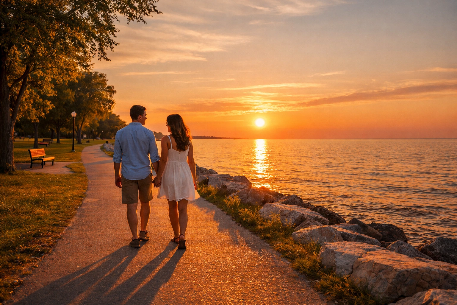 Day 1: Dinner, Drinks & a Lake Michigan Walk