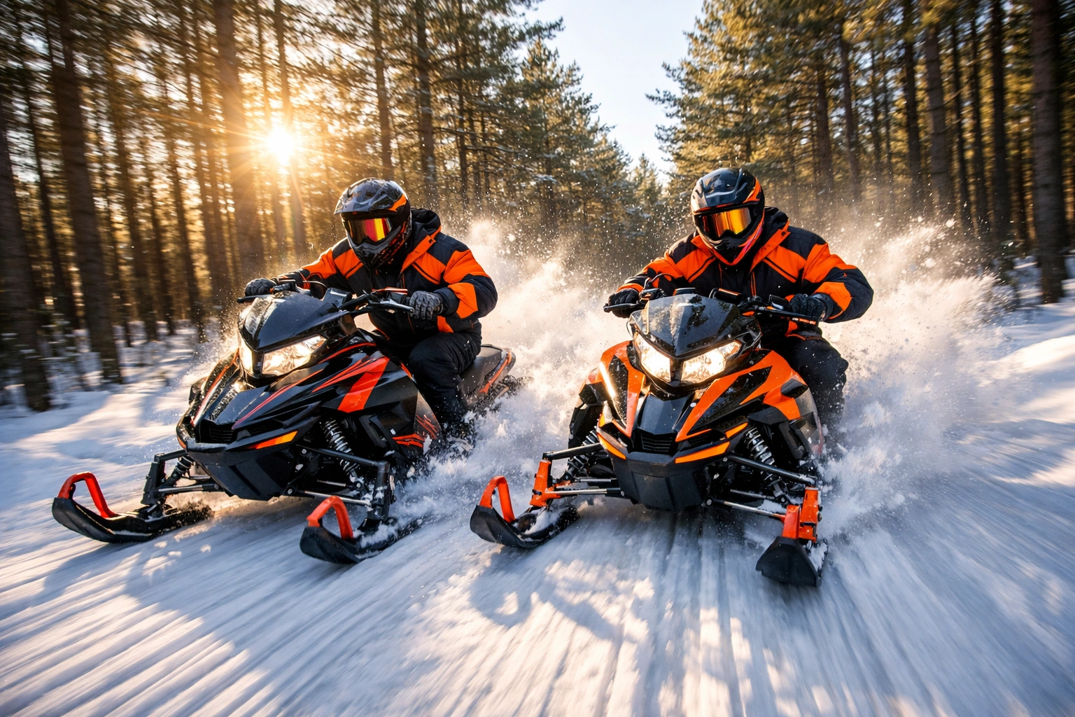6. Snowmobiling