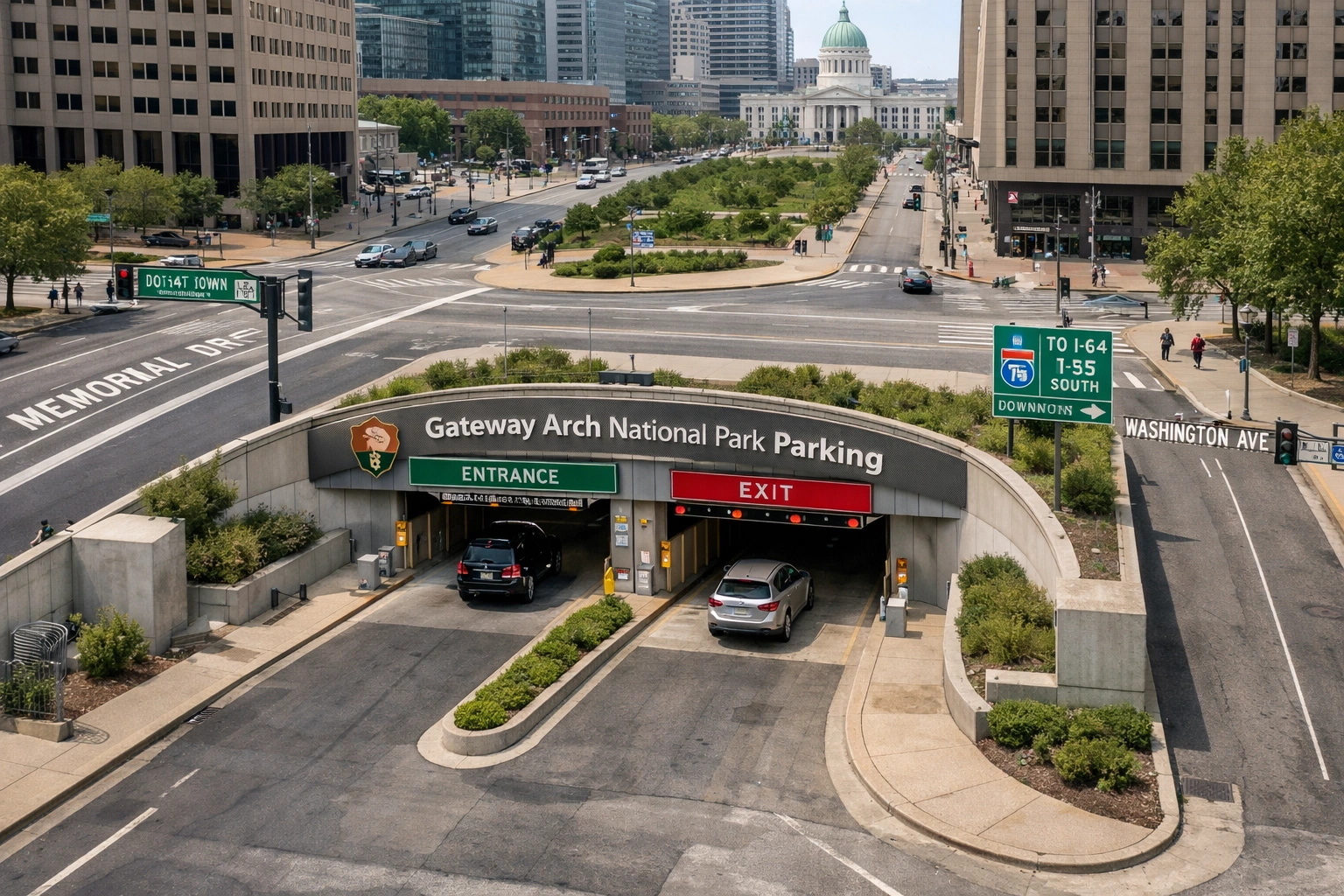 Where to Park at Gateway Arch National Park