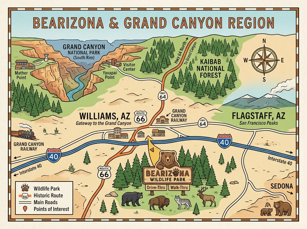Bearizona Wildlife Park Located