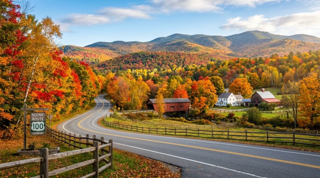 Scenic Route 100 Vermont's Fall Foliage Haven