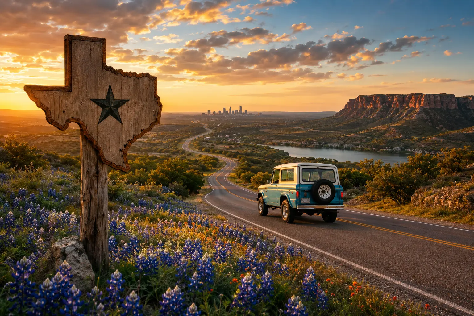 Texas road trip routes