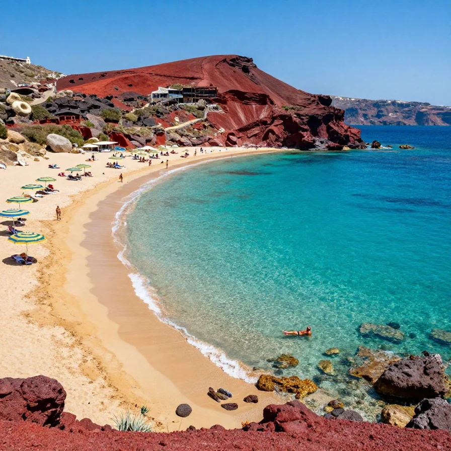Beaches Paradise Beach vs Red Beach