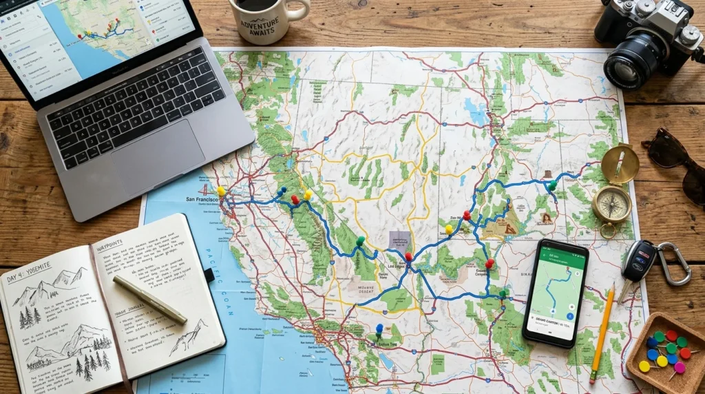 Mapping Out Your Route and Itinerary