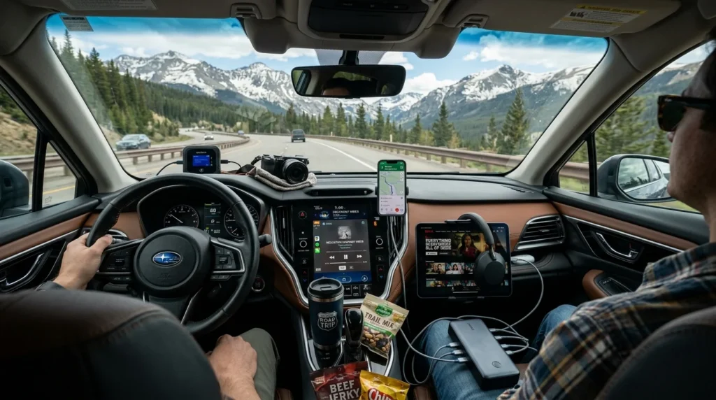Technology and Entertainment Road Trip Packing Checklist Essentials