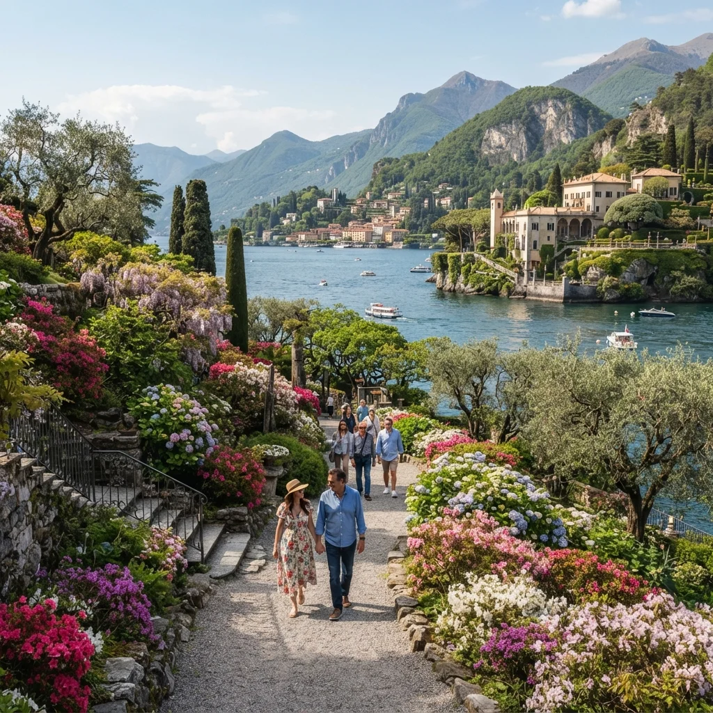Visiting Lake Como in the Spring