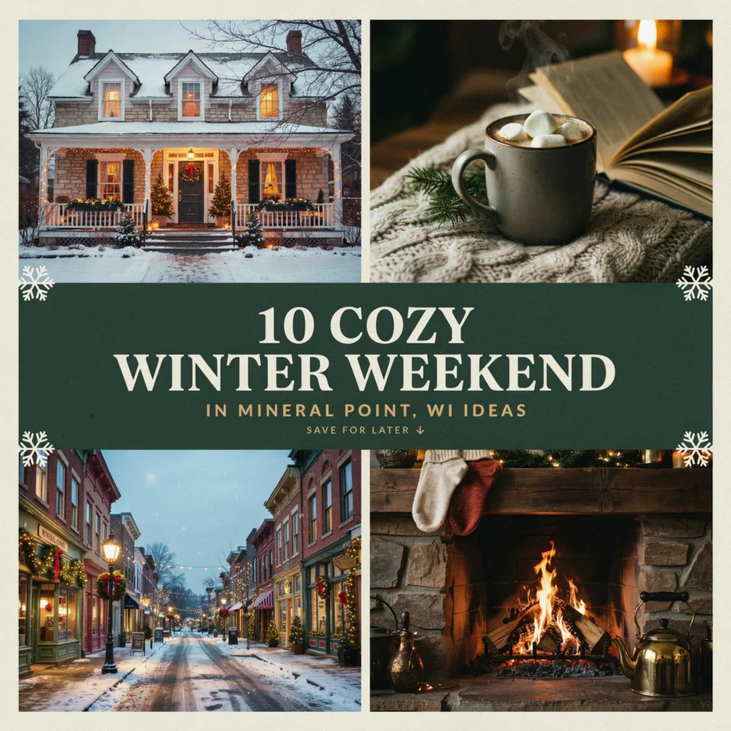 Cozy Winter Weekend in Mineral Point Wi