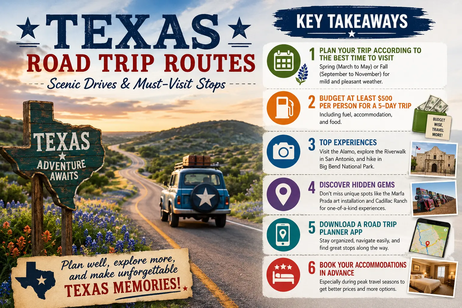 Texas Road Trip Routes