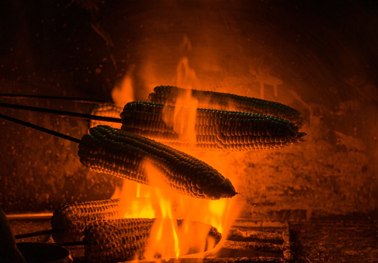 Grilled Corn on the Cob and Street Food Near the Ferry Port - best food in hallstatt