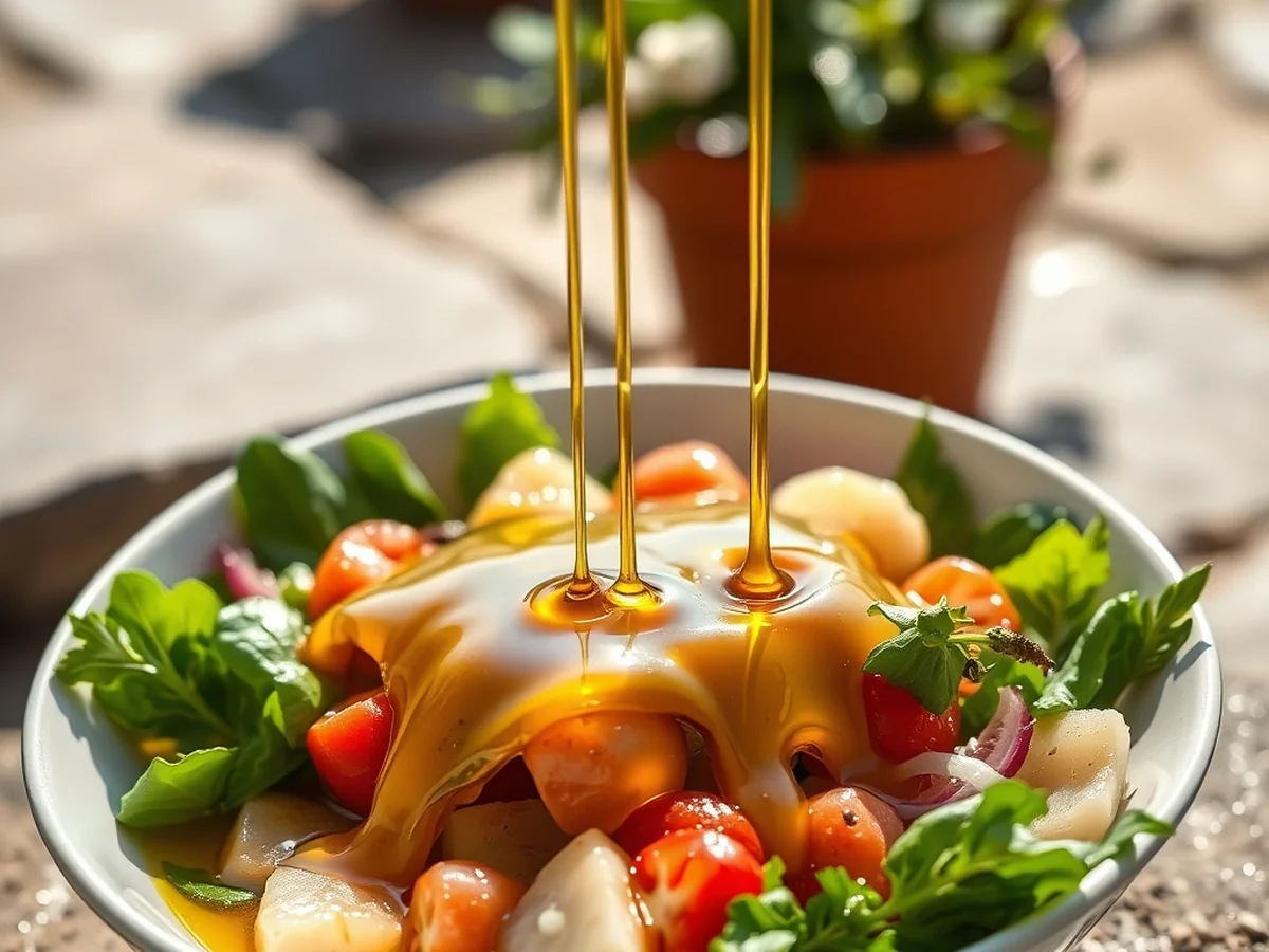 Drizzled Olive Oil Dishes - best food in menton