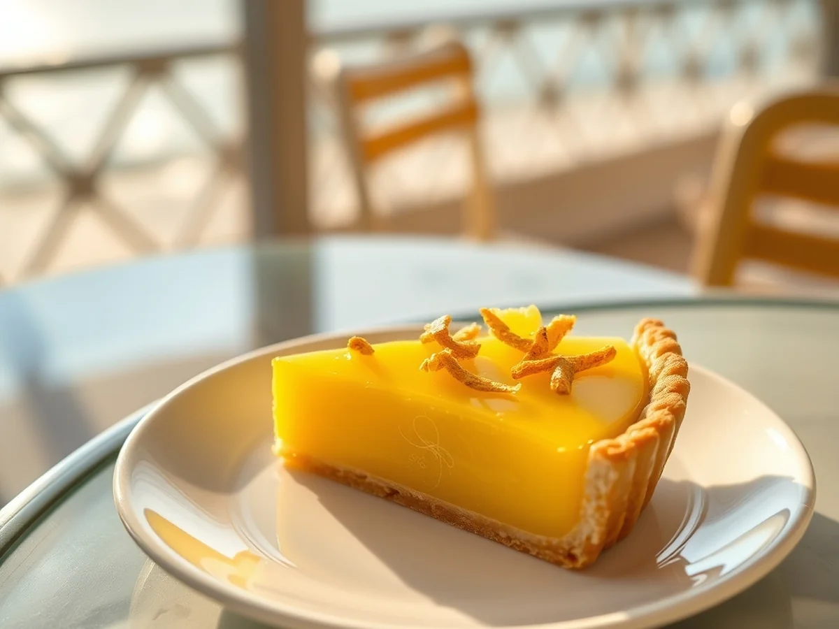 Fresh Lemon Tart - best food in menton