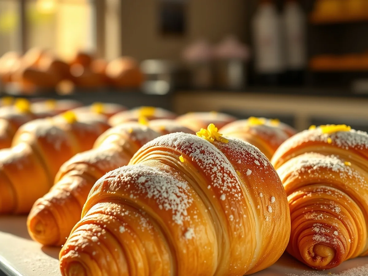 Sweet Menton Lemon Croissants - best food in menton