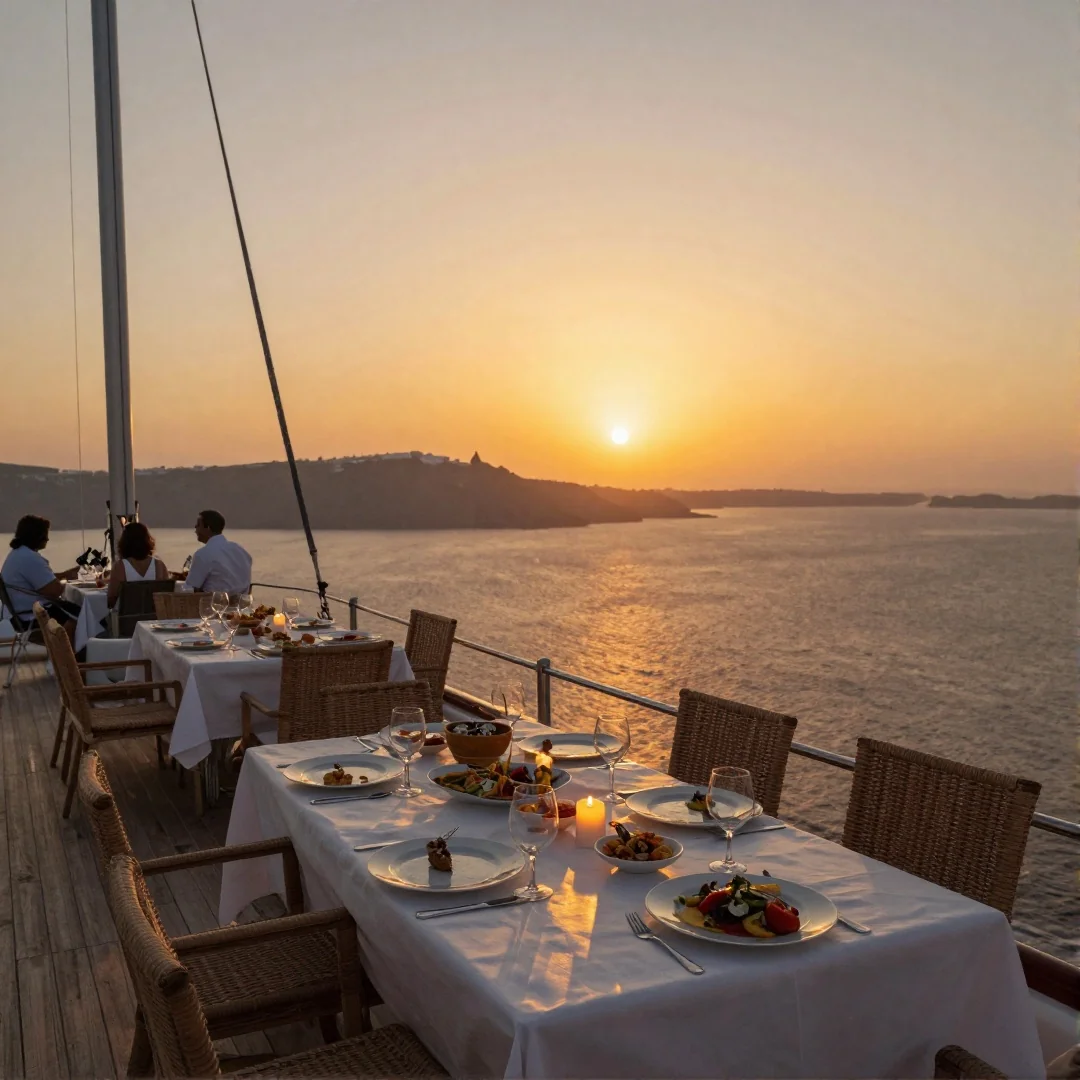 Sunset Cruise with Dinner - best tours from santorini
