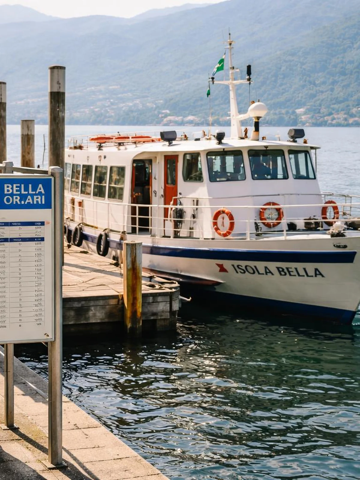 Boat Timetable Plan - isola bella travel guide