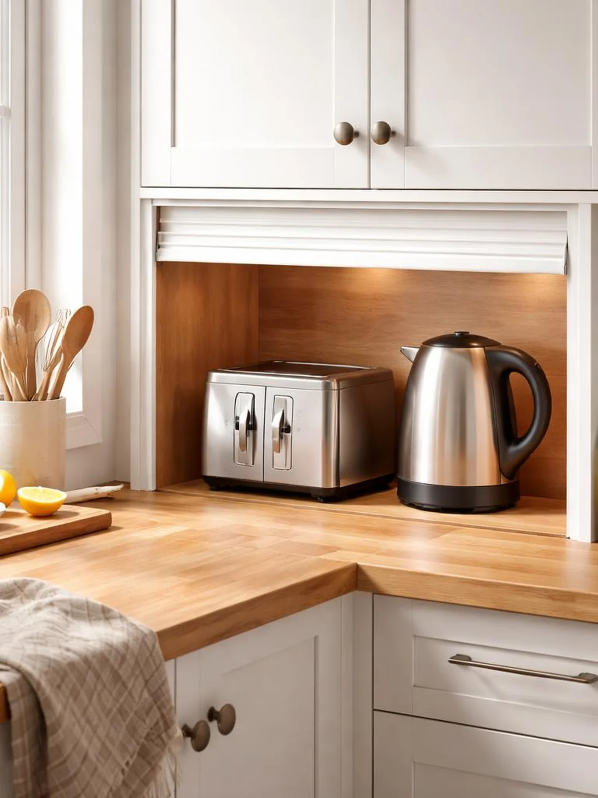 Appliance Garage - kitchen counter styling ideas