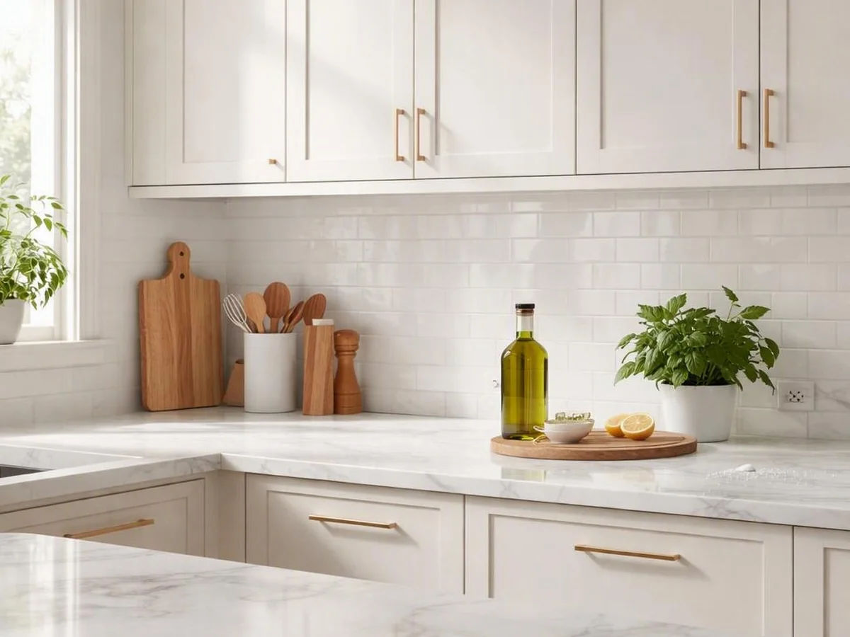 Appliance Hiding Tip - kitchen counter styling ideas