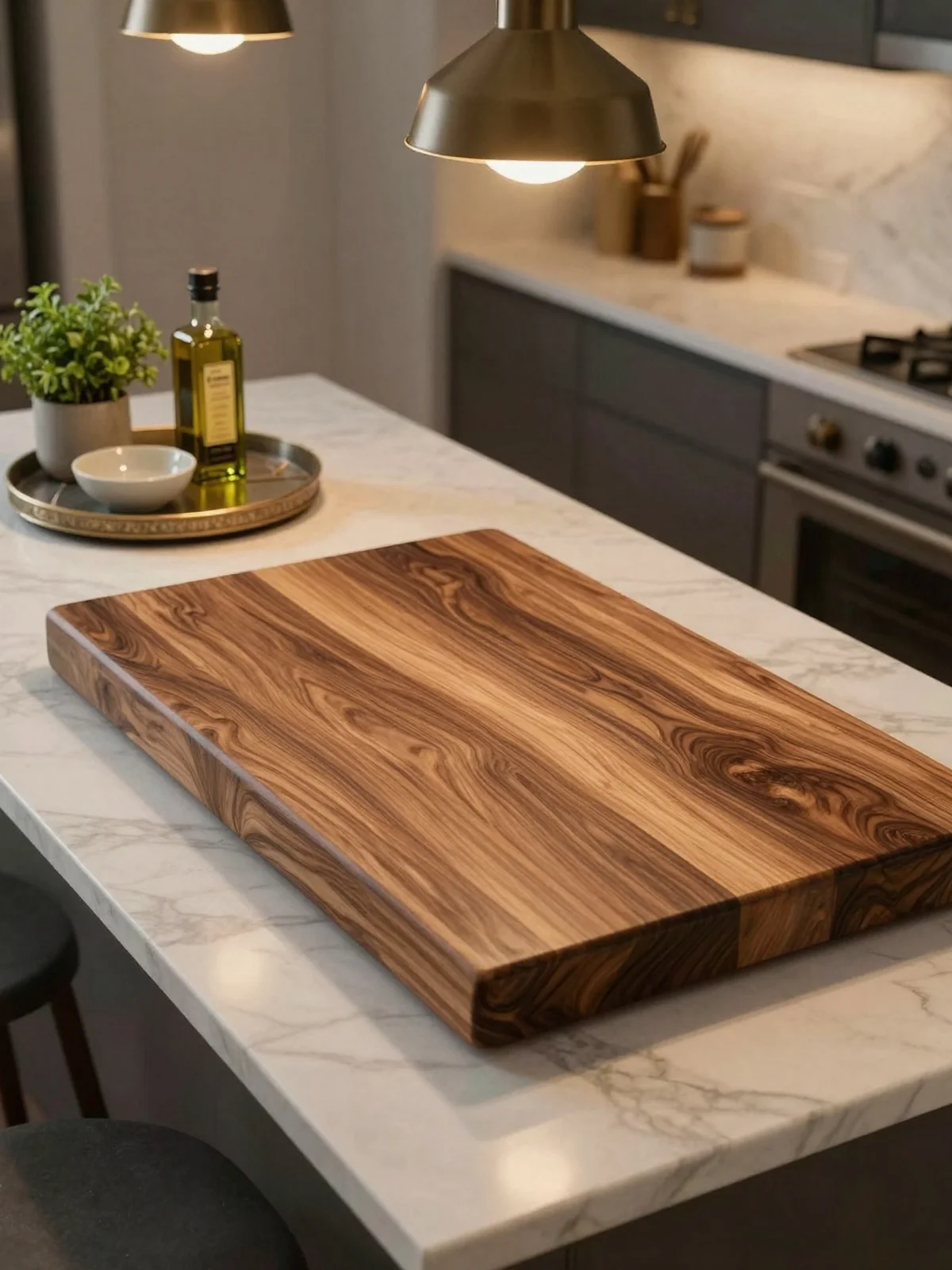 Butcher Block Board - kitchen counter styling ideas