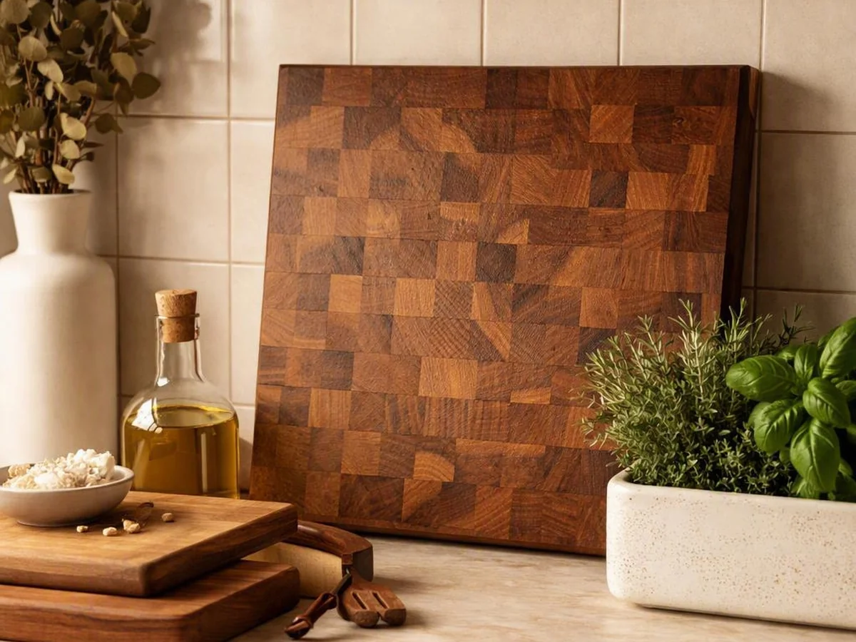 Butcher Block Display - kitchen counter styling ideas