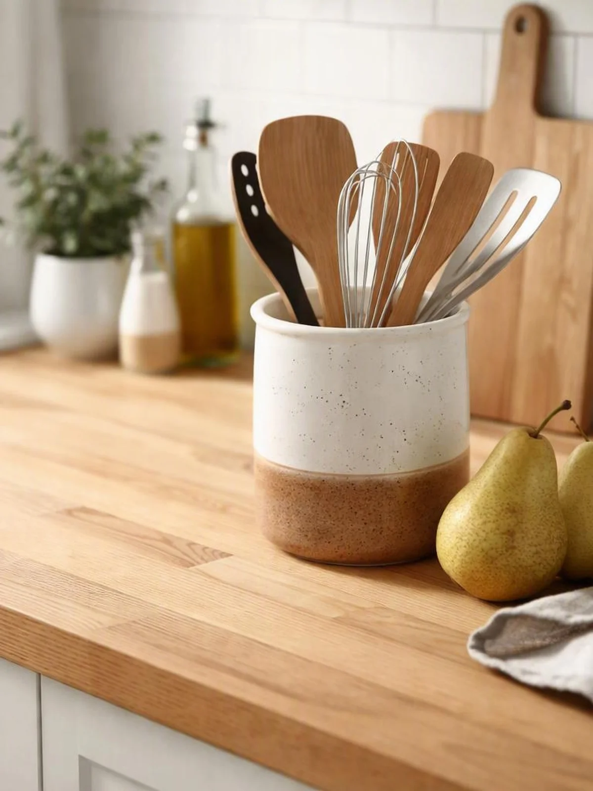 Ceramic Canister - kitchen counter styling ideas