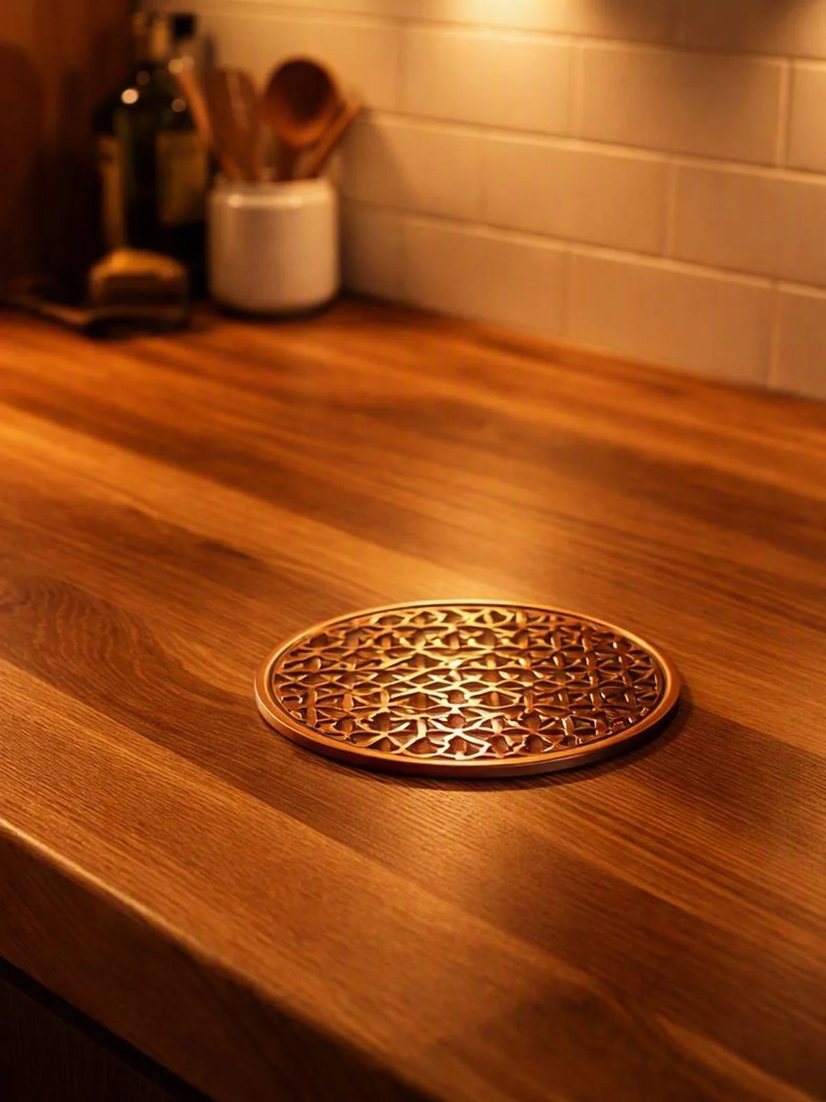 Copper Accents - kitchen counter styling ideas