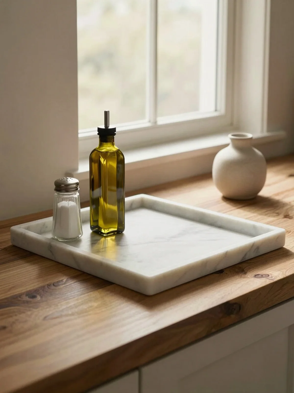 Decorative Tray - kitchen counter styling ideas