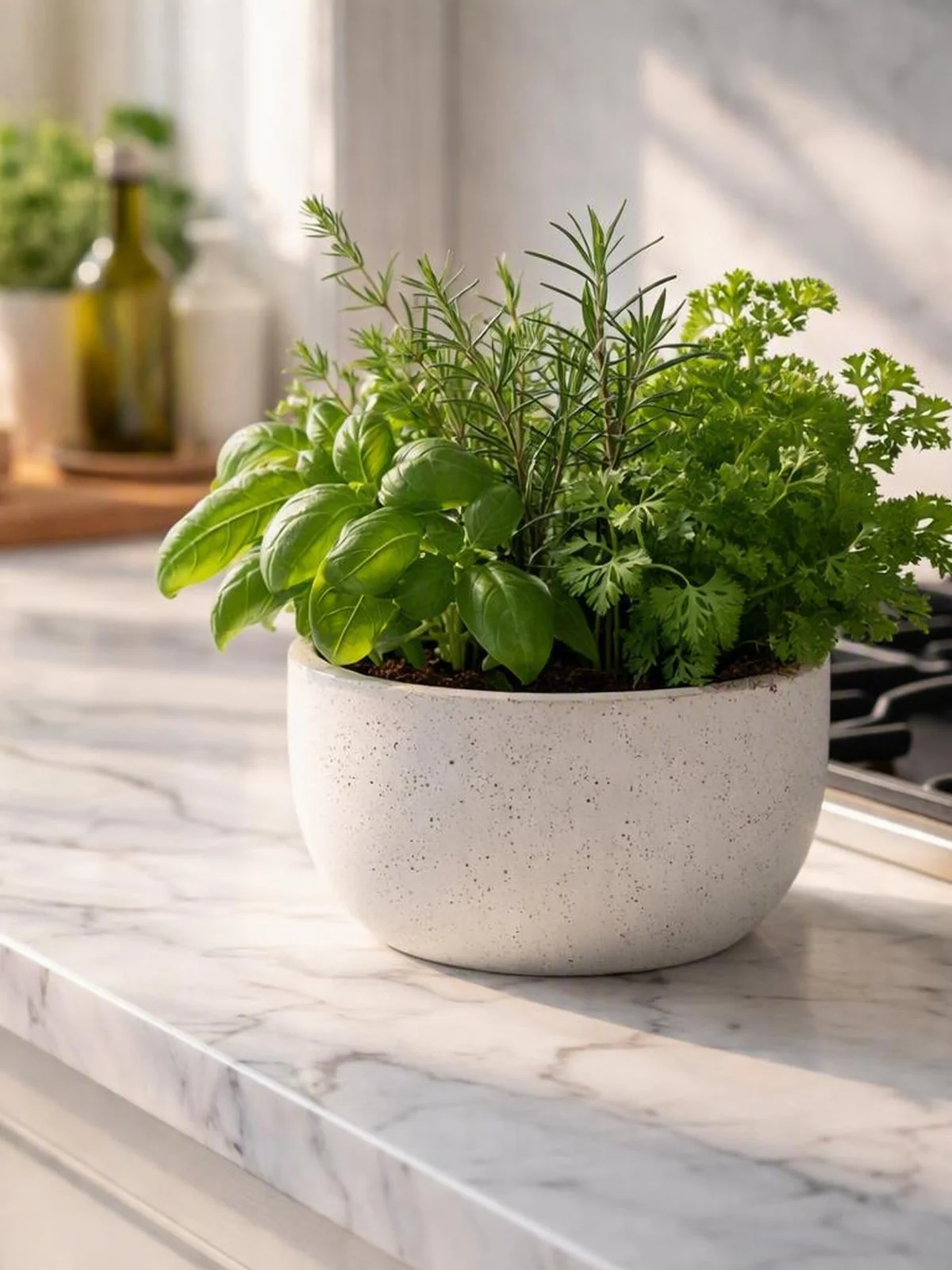 Herb Planter - kitchen counter styling ideas