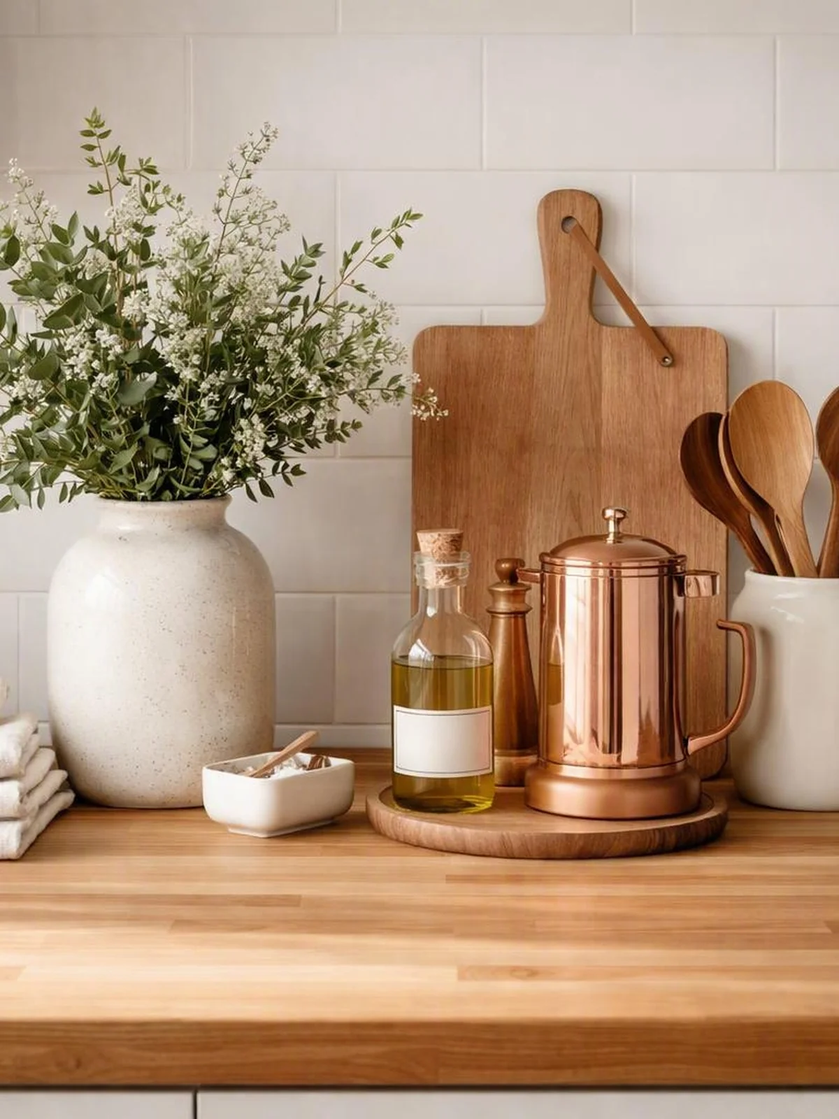 How To Style Counters - kitchen counter styling ideas