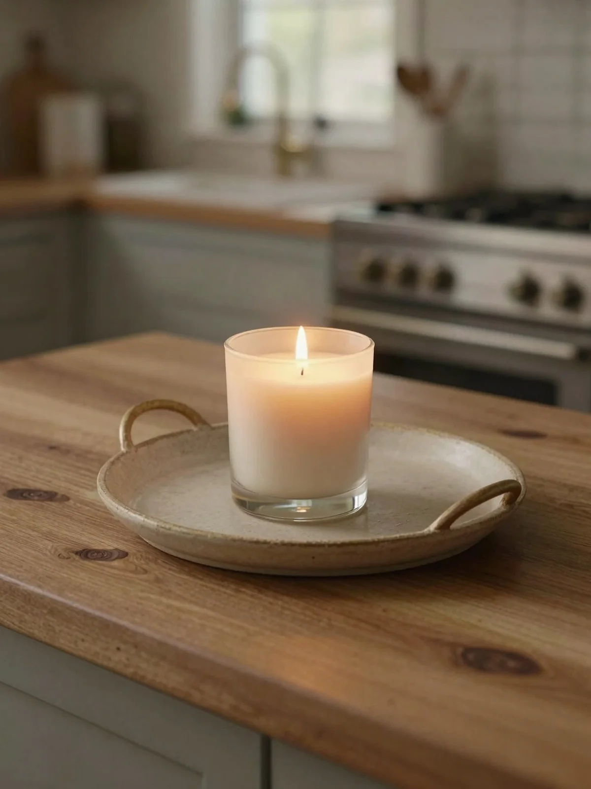 Scented Candle - kitchen counter styling ideas