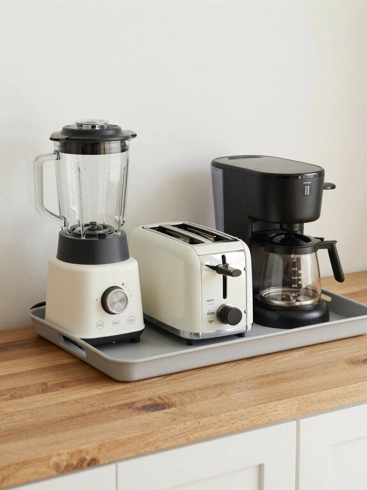 Small Appliance Corral - kitchen counter styling ideas