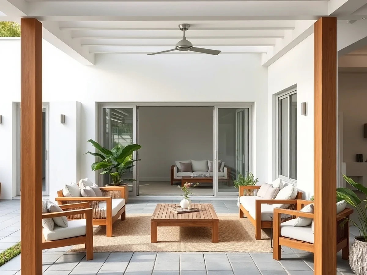 Cohesive Color Schemes - outdoor living room ideas
