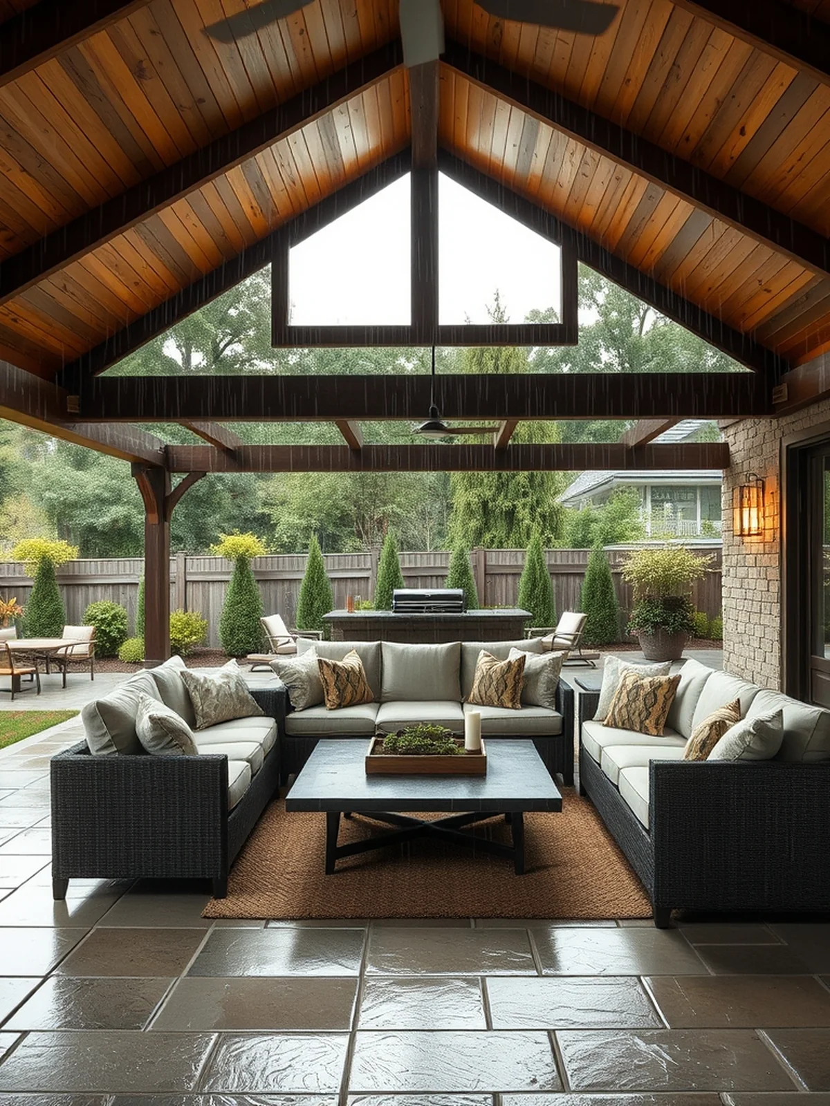 Covered Patio Living Areas - outdoor living room ideas