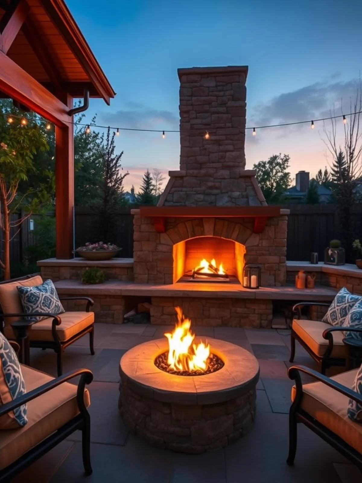 Outdoor Living Room Fireplaces - outdoor living room ideas