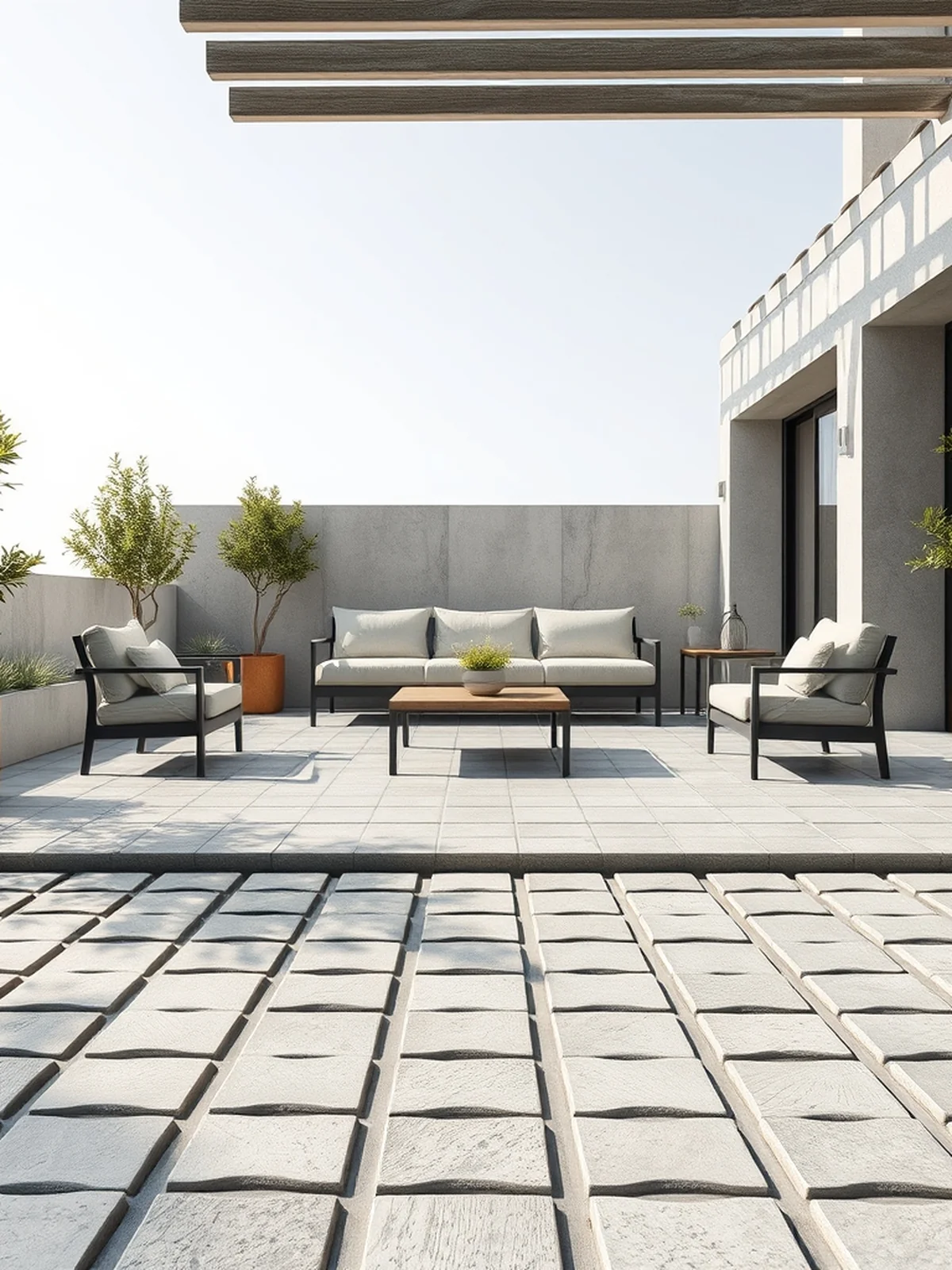 Stone Flooring for Lounges - outdoor living room ideas