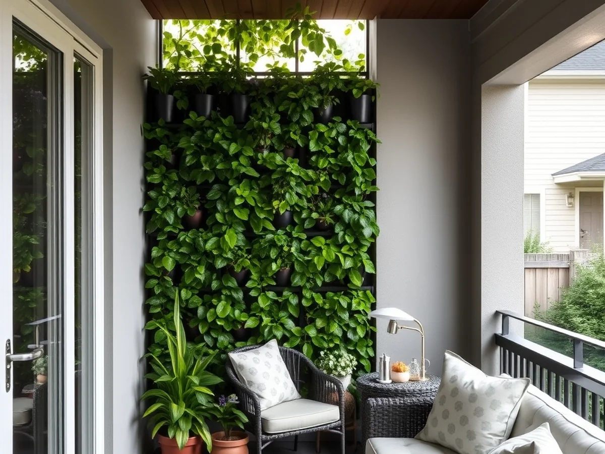 Vertical Garden Walls - outdoor living room ideas