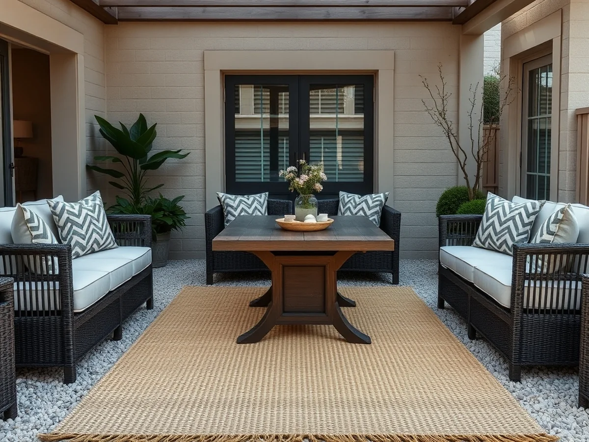 Zoned Outdoor Seating Areas - outdoor living room ideas