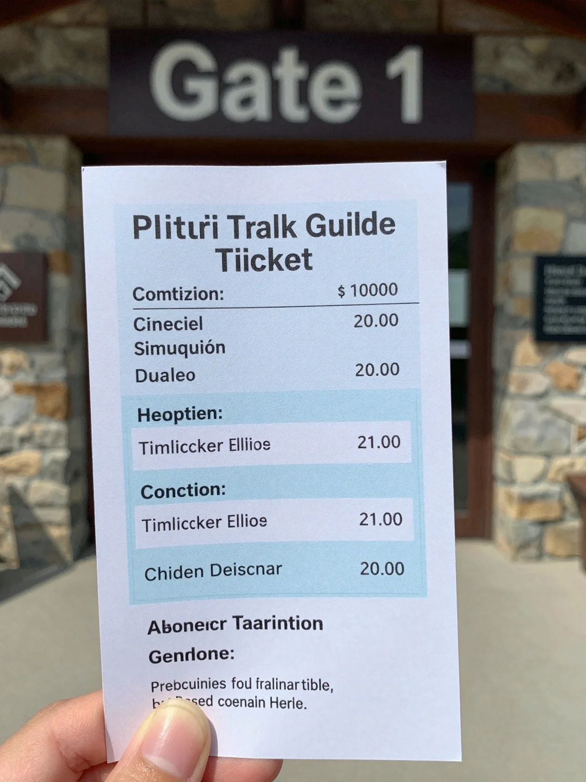 Entrance Tickets - plitvice lakes travel guide